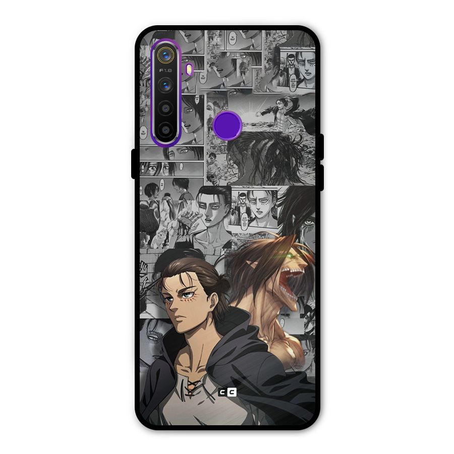 Eren Yeager Manga Metal Back Case for Realme 5i