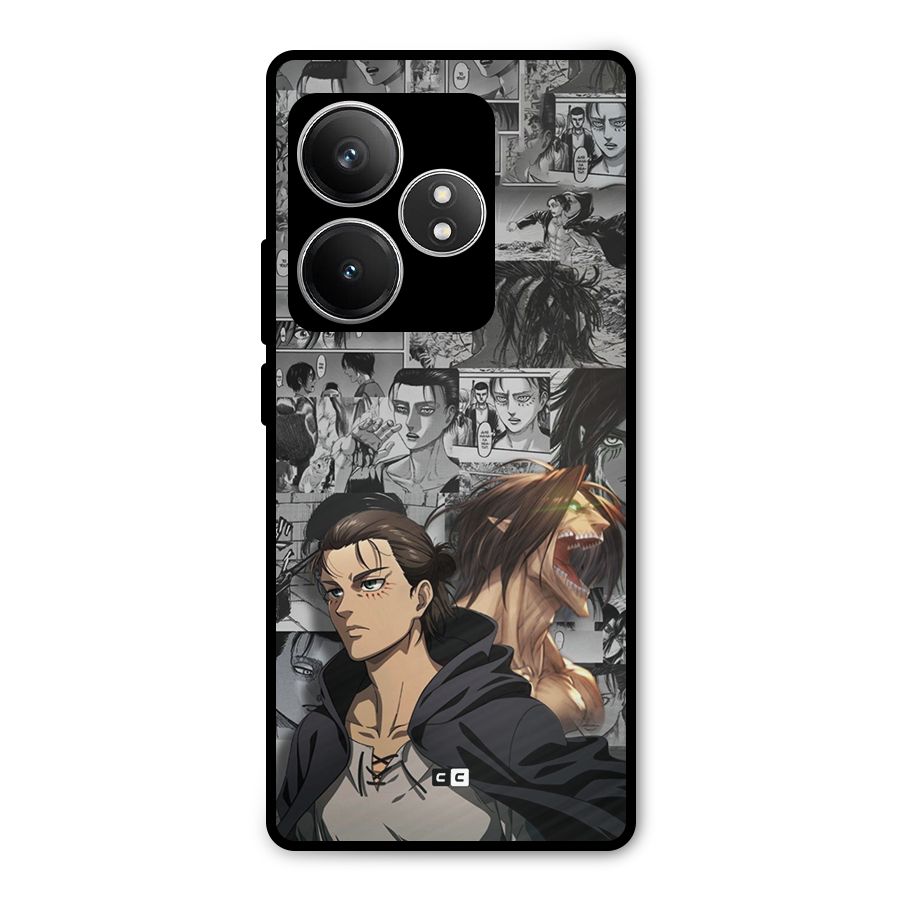Eren Yeager Manga Metal Back Case for Realme GT 6T