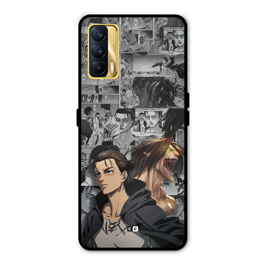 Eren Yeager Manga Metal Back Case for Realme X7