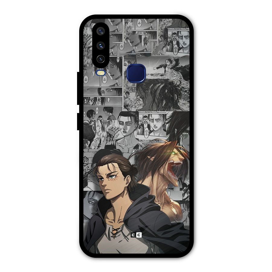 Eren Yeager Manga Metal Back Case for Vivo Y15