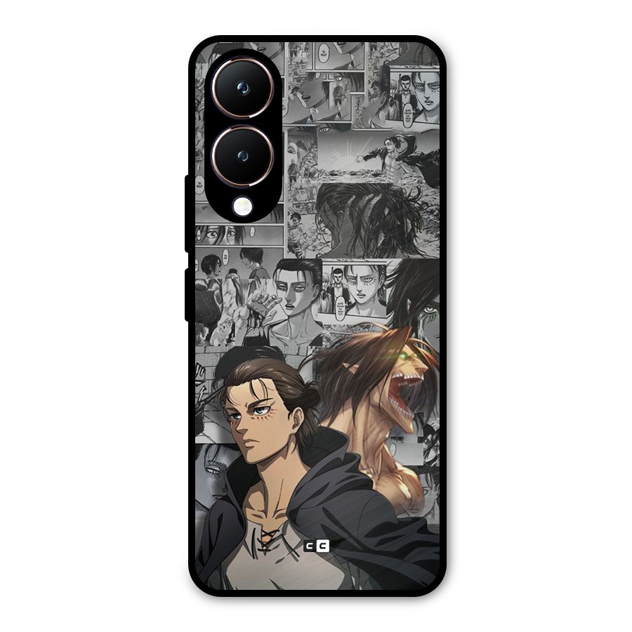 Eren Yeager Manga Metal Back Case for Vivo Y28