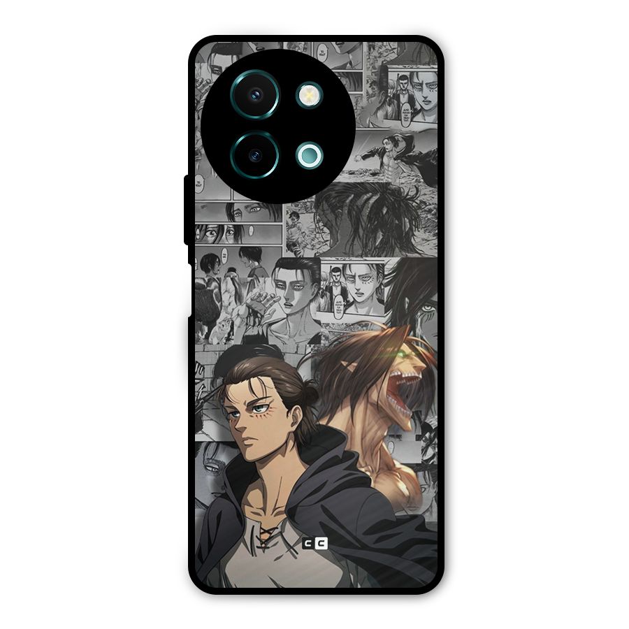Eren Yeager Manga Metal Back Case for Vivo Y58