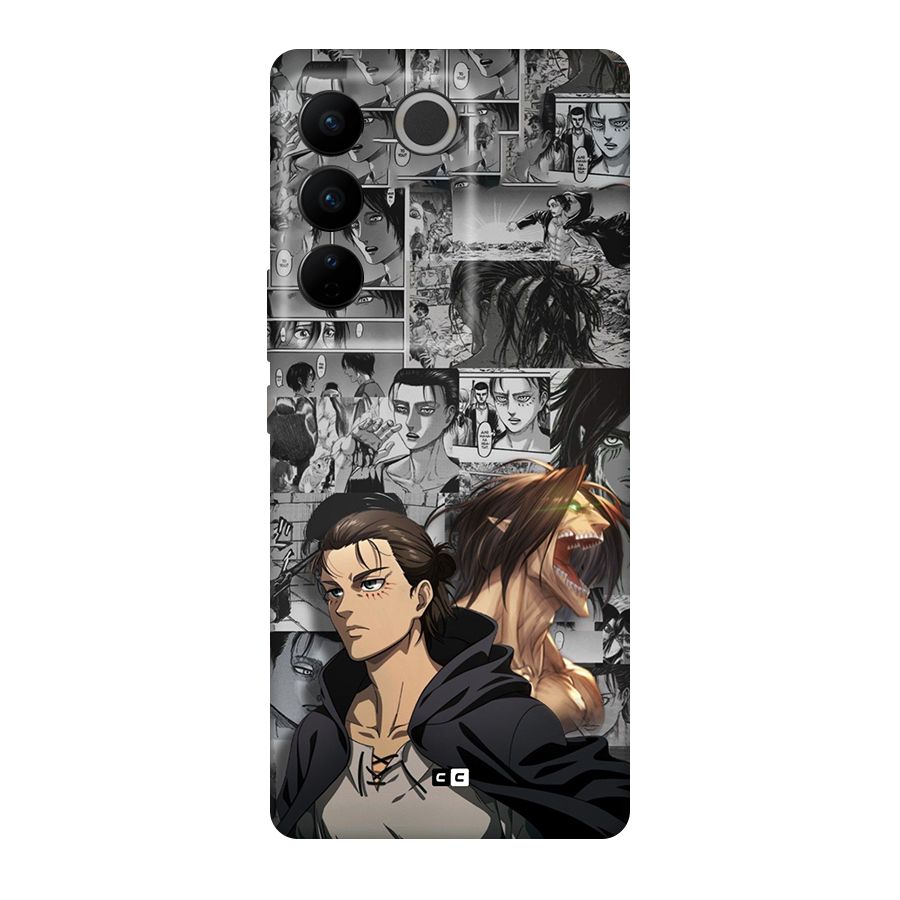 Eren Yeager Manga Original Polycarbonate Back Case for Vivo V27