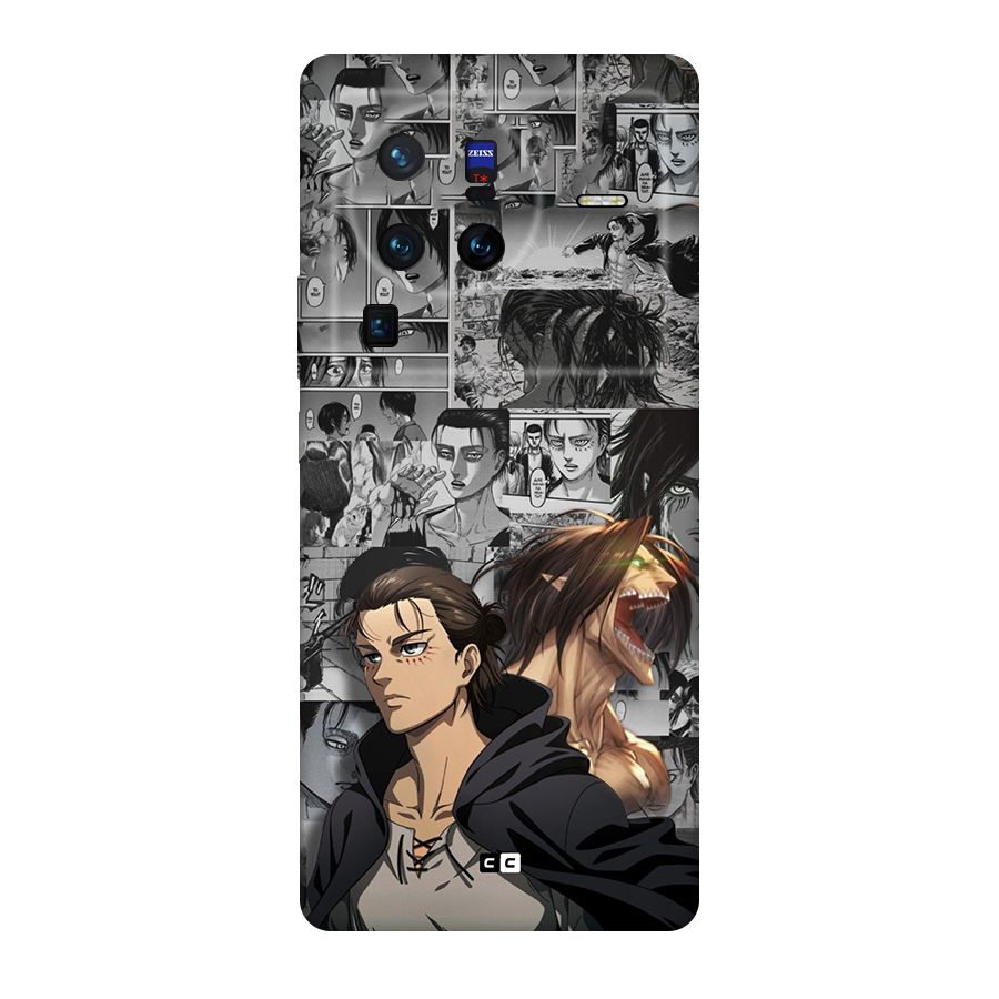 Eren Yeager Manga Original Polycarbonate Back Case for Vivo X80