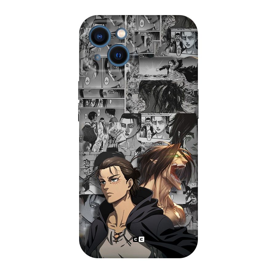 Eren Yeager Manga Original Polycarbonate Back Case for iPhone 13