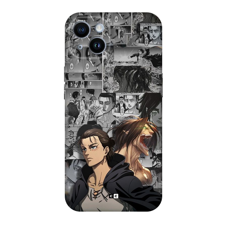 Eren Yeager Manga Original Polycarbonate Back Case for iPhone 14