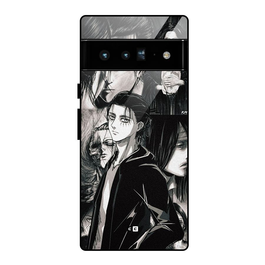 Eren Yeager Titan Glass Back Case for Google Pixel 6 Pro