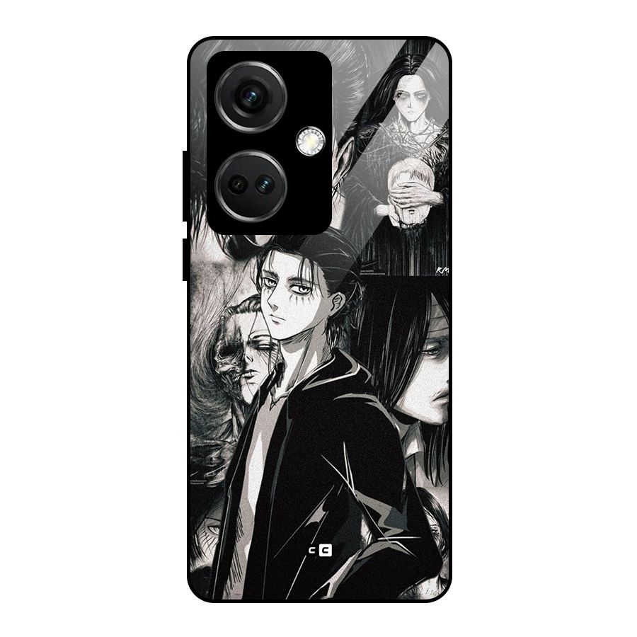 Eren Yeager Titan Glass Back Case for OnePlus Nord CE 3 5G