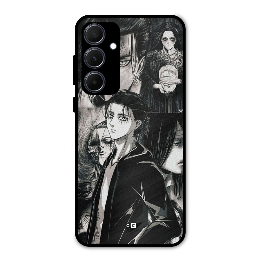 Eren Yeager Titan Metal Back Case for Galaxy A35