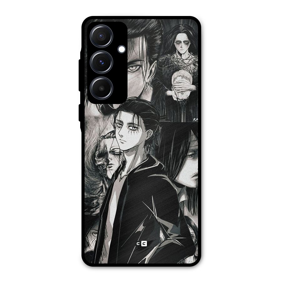 Eren Yeager Titan Metal Back Case for Galaxy A55