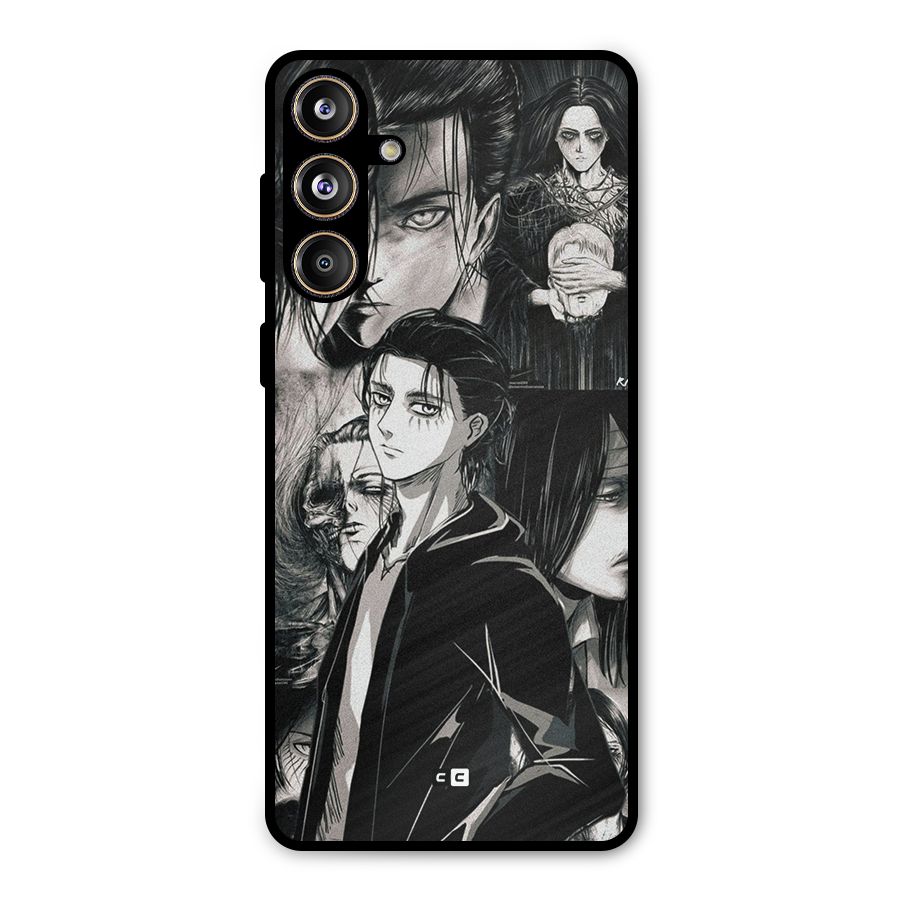 Eren Yeager Titan Metal Back Case for Galaxy F55