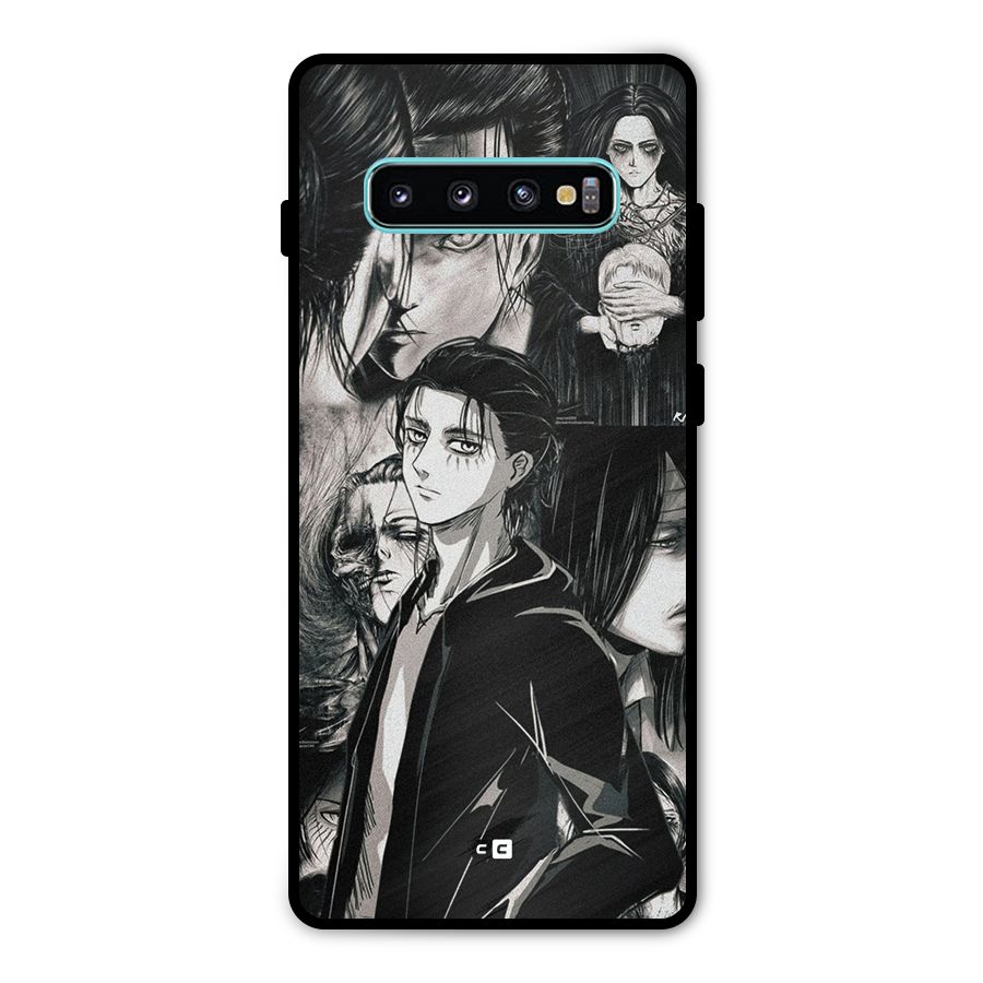 Eren Yeager Titan Metal Back Case for Galaxy S10 Plus