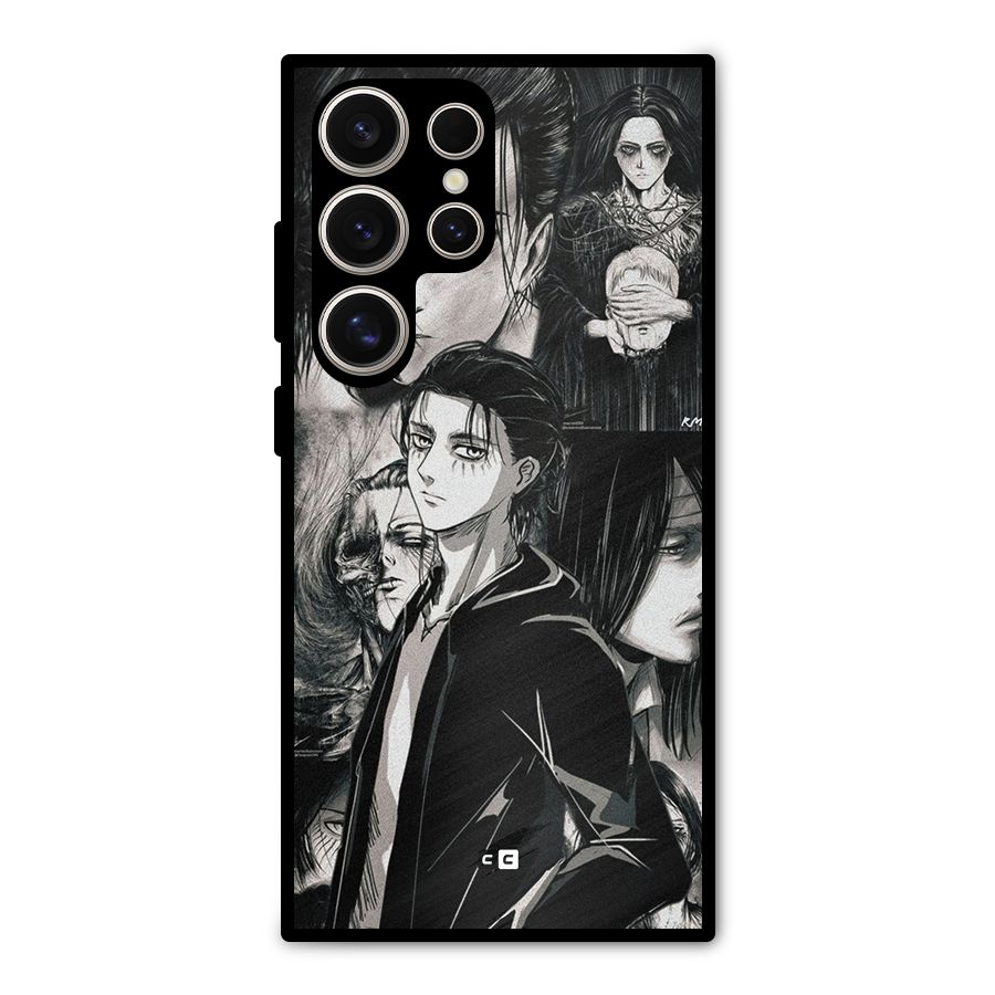 Eren Yeager Titan Metal Back Case for Galaxy S24 Ultra