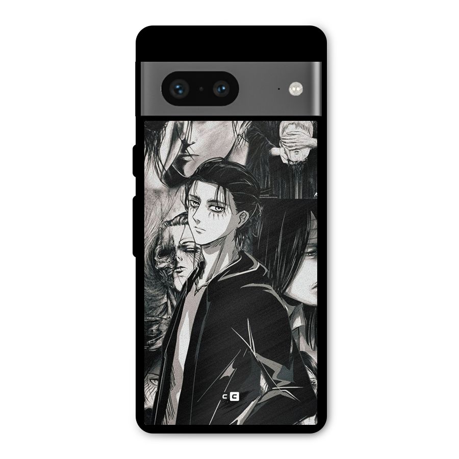 Eren Yeager Titan Metal Back Case for Google Pixel 7
