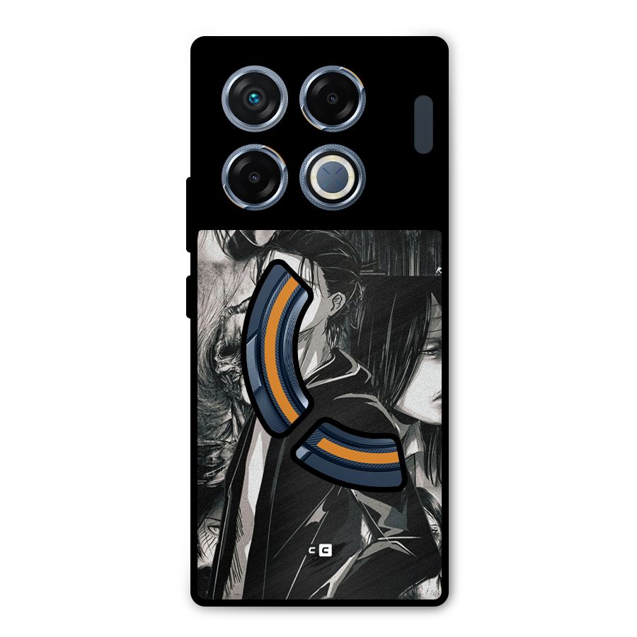 Eren Yeager Titan Metal Back Case for Infinix GT 20 Pro
