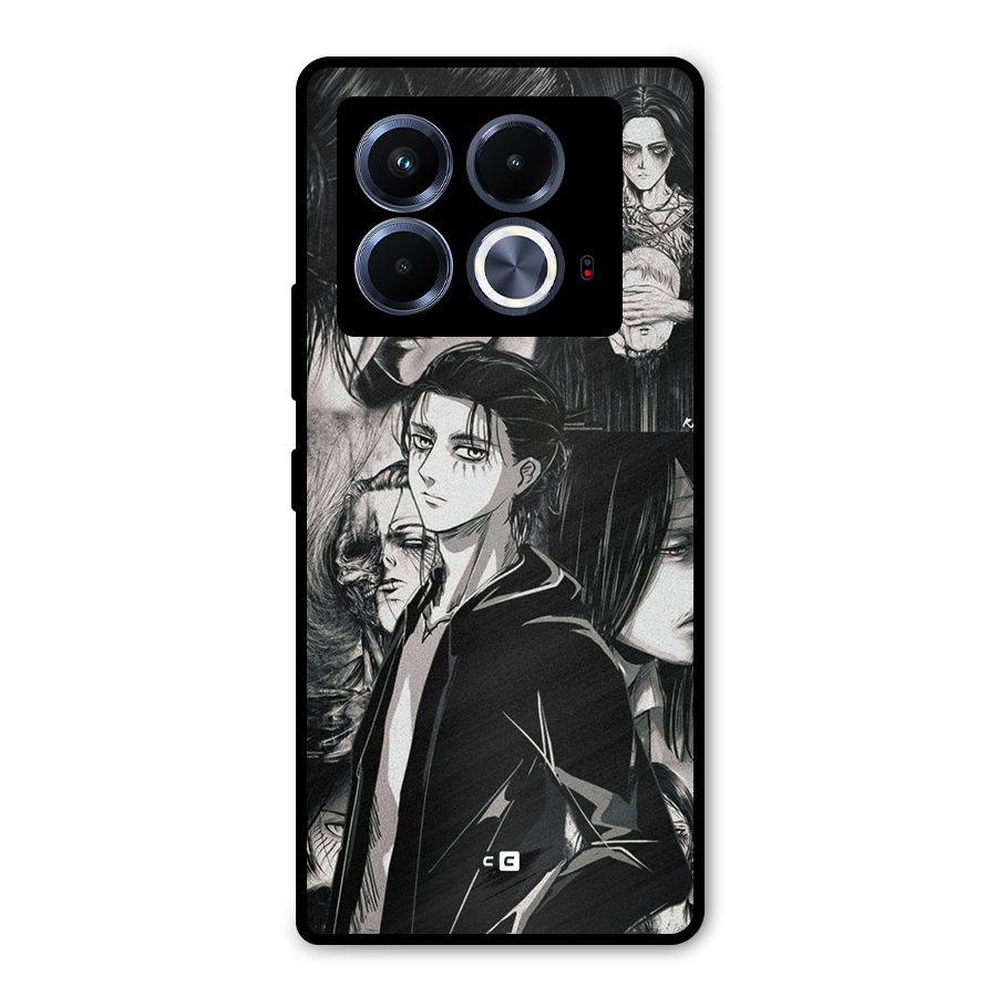 Eren Yeager Titan Metal Back Case for Infinix Note 40 5G
