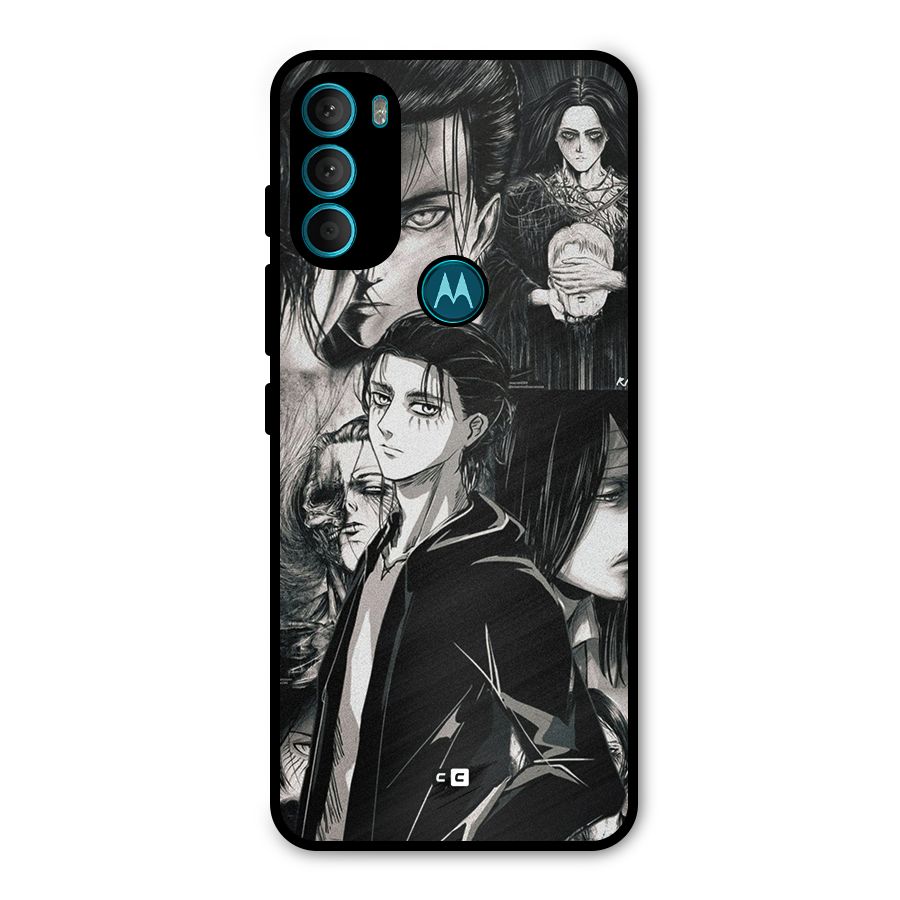 Eren Yeager Titan Metal Back Case for Moto G71 5G