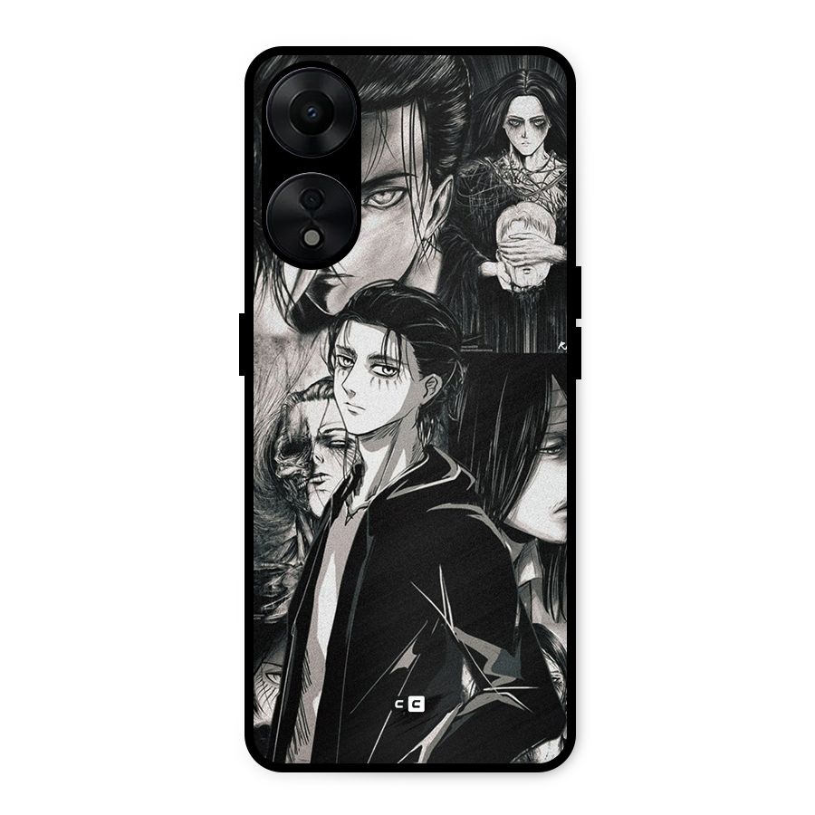 Eren Yeager Titan Metal Back Case for Oppo A78 5G