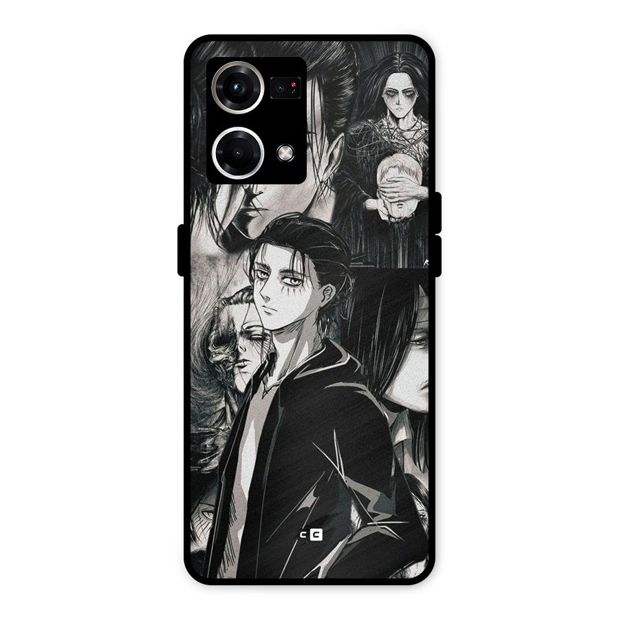 Eren Yeager Titan Metal Back Case for Oppo F21 Pro 4G