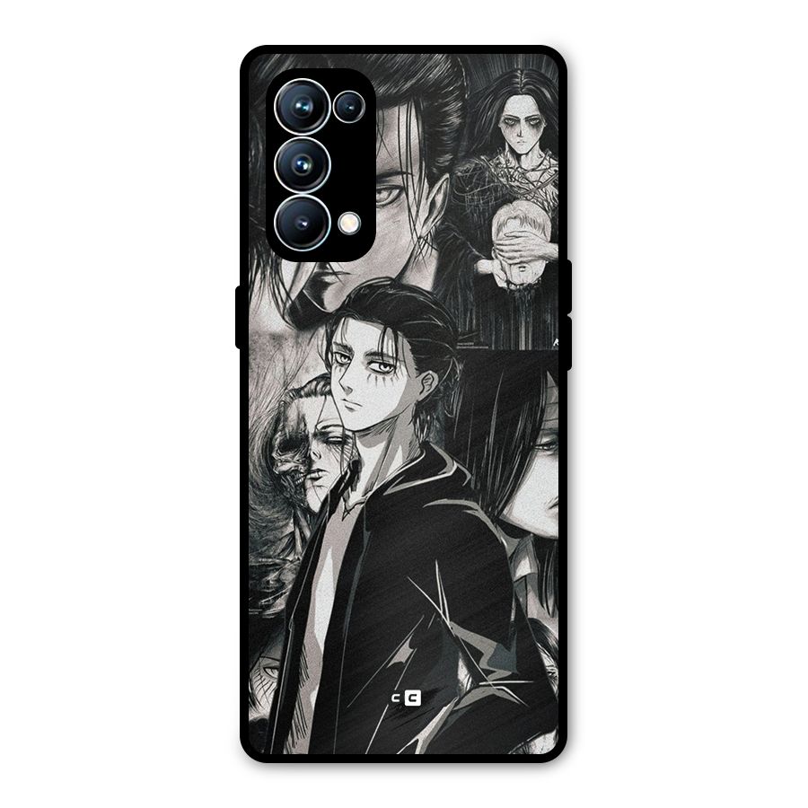 Eren Yeager Titan Metal Back Case for Oppo Reno5 Pro 5G