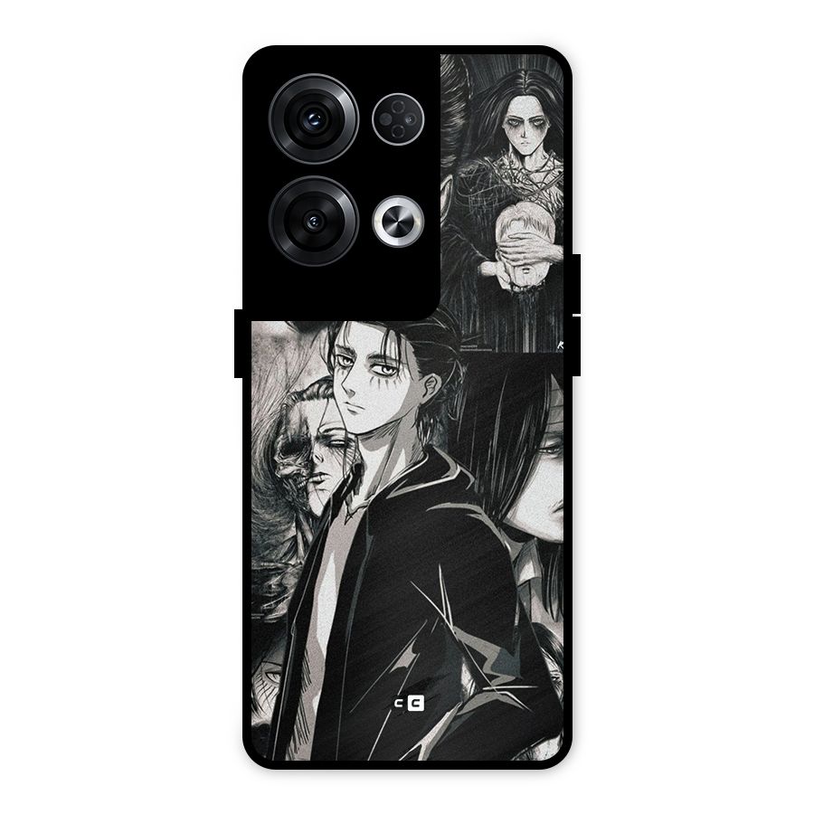 Eren Yeager Titan Metal Back Case for Oppo Reno8 Pro 5G