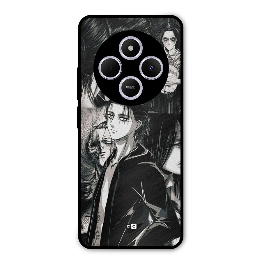 Eren Yeager Titan Metal Back Case for Poco C75 5G