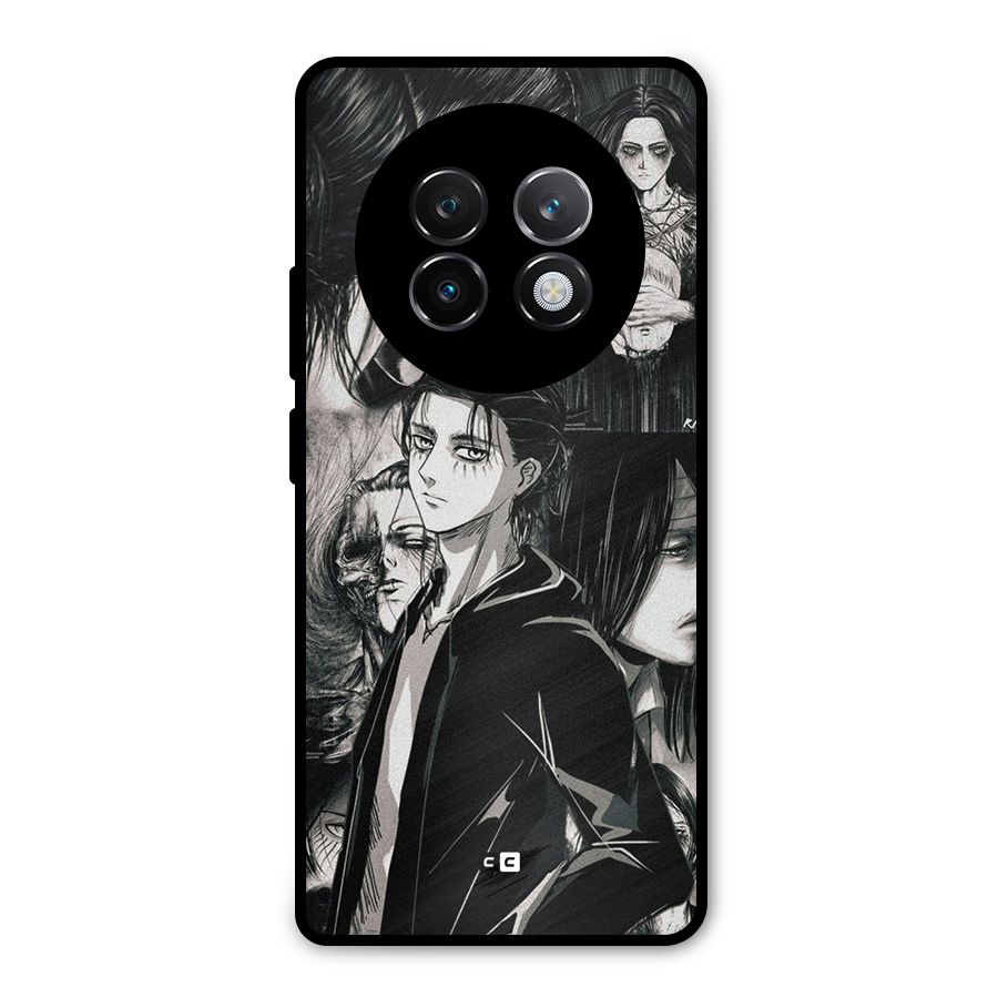 Eren Yeager Titan Metal Back Case for Realme 13 Plus