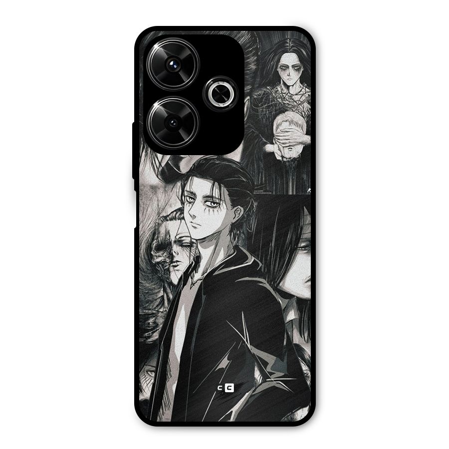 Eren Yeager Titan Metal Back Case for Redmi 13 5G