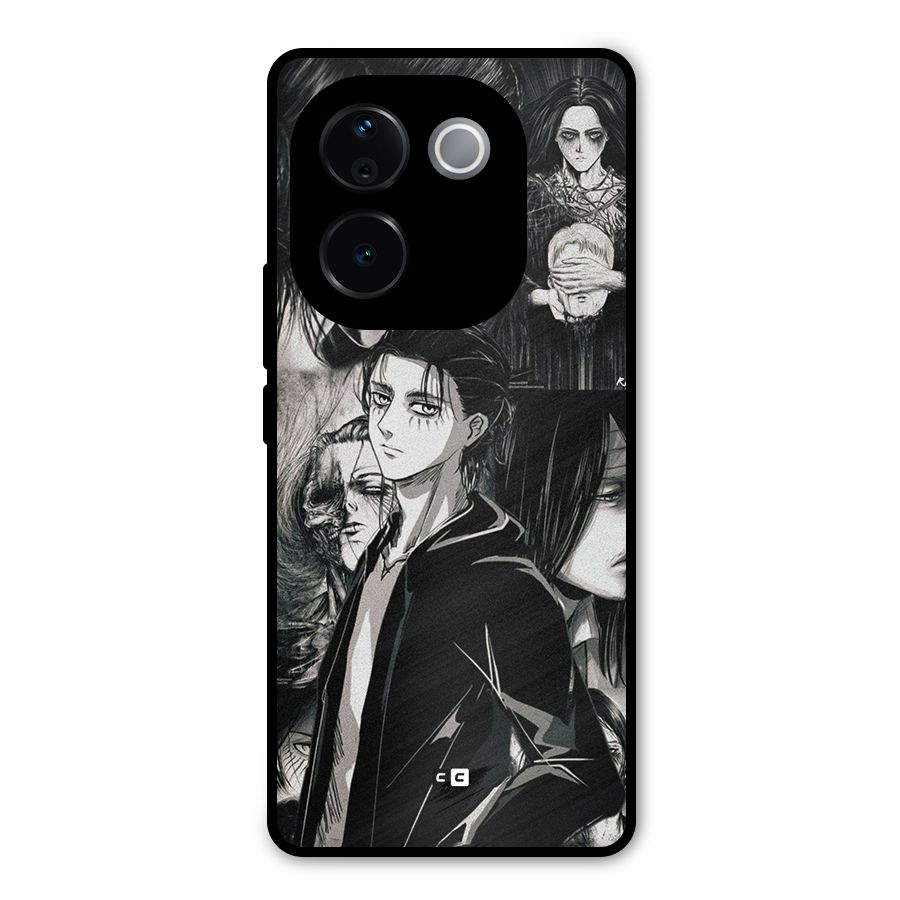 Eren Yeager Titan Metal Back Case for Vivo T3 Pro