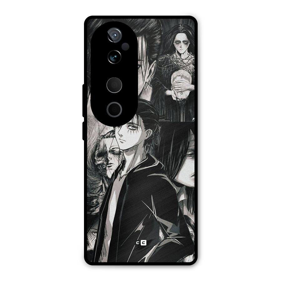 Eren Yeager Titan Metal Back Case for Vivo T3 Ultra