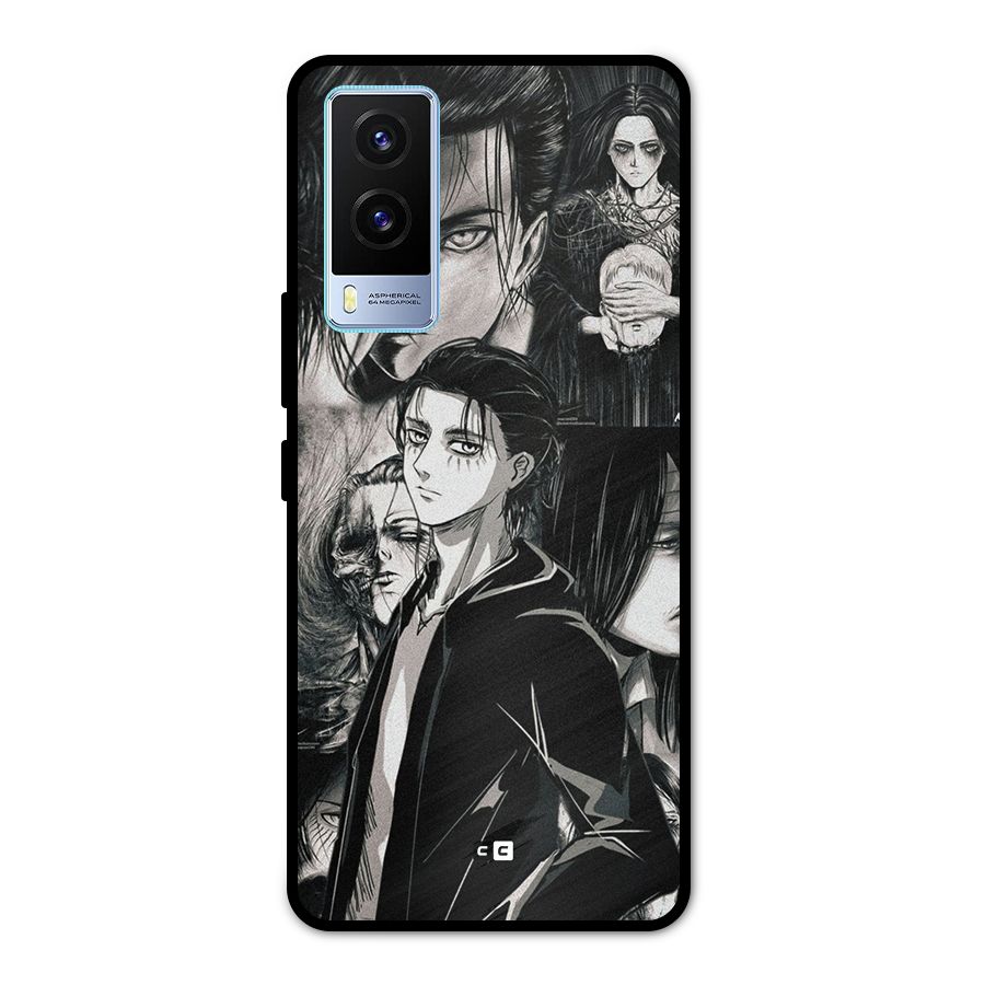 Eren Yeager Titan Metal Back Case for Vivo V21e 5G