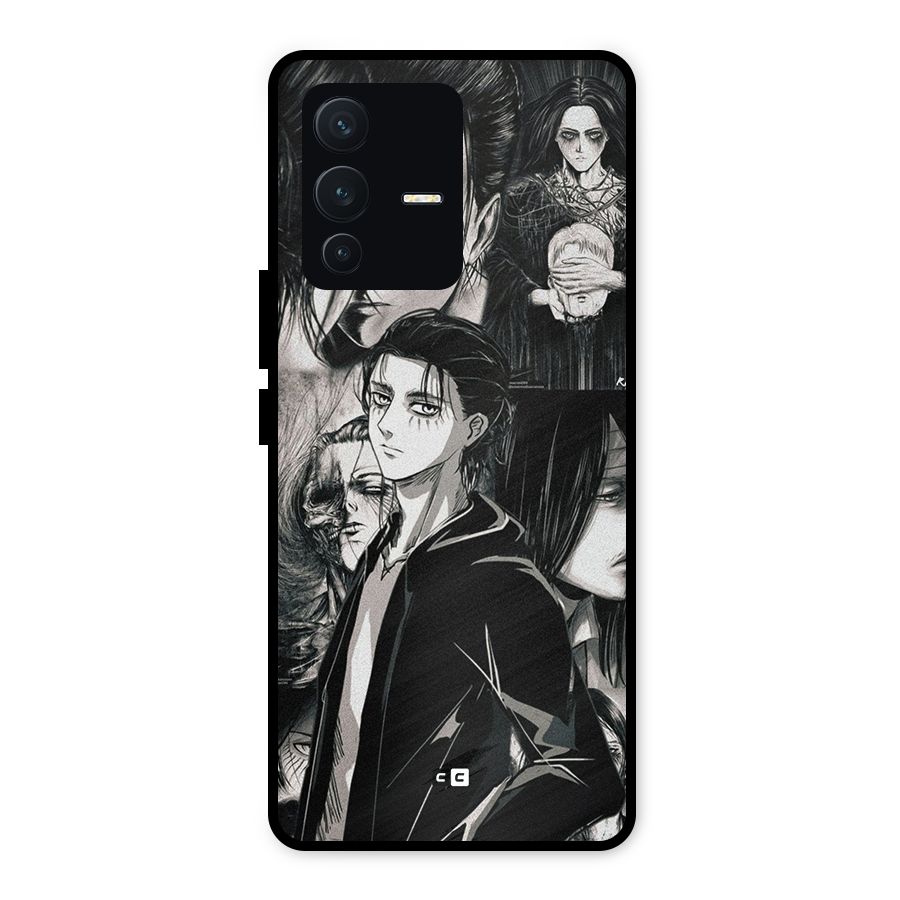 Eren Yeager Titan Metal Back Case for Vivo V23 5G