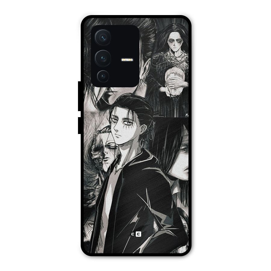 Eren Yeager Titan Metal Back Case for Vivo V23 Pro