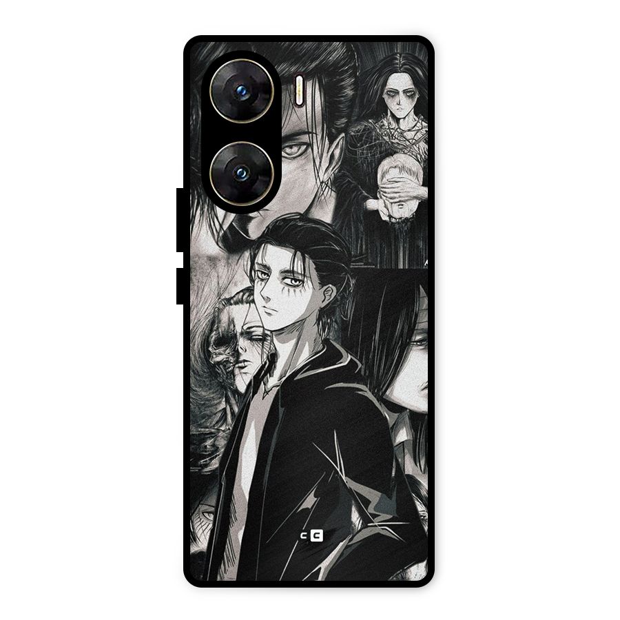 Eren Yeager Titan Metal Back Case for Vivo V29e