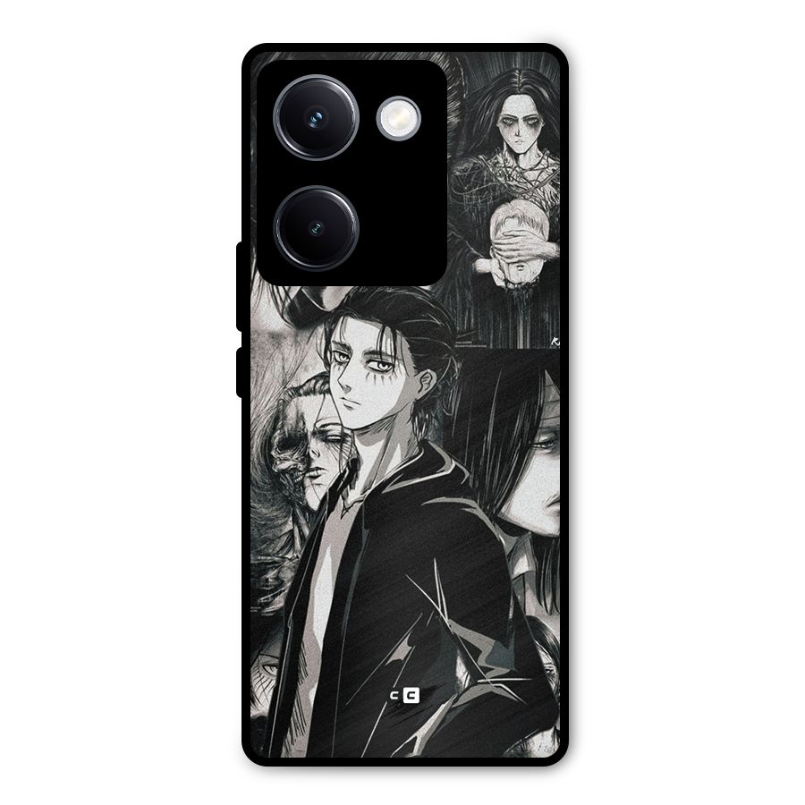 Eren Yeager Titan Metal Back Case for Vivo Y300 Plus