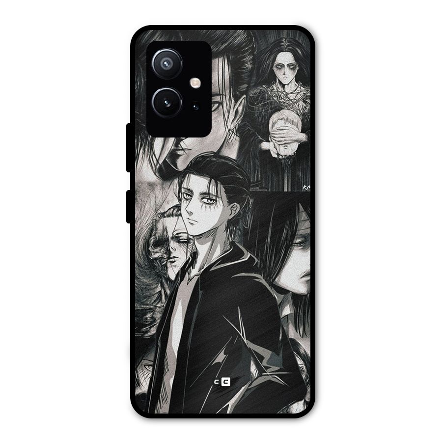 Eren Yeager Titan Metal Back Case for Vivo Y75 5G