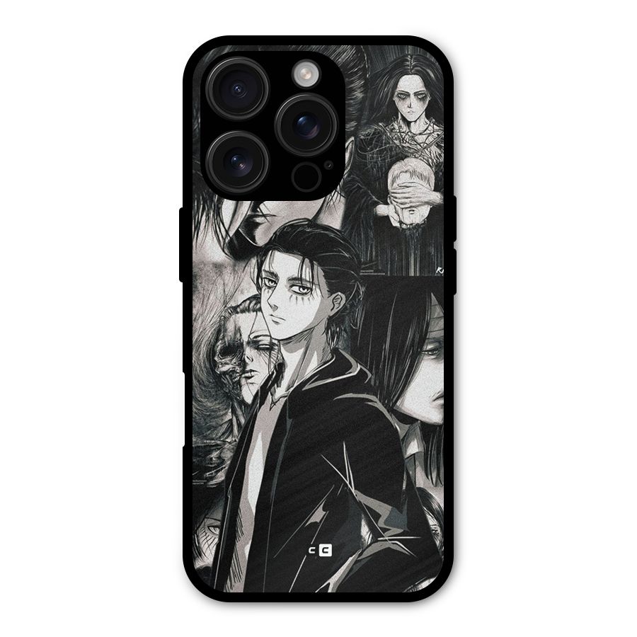 Eren Yeager Titan Metal Back Case for iPhone 16 Pro