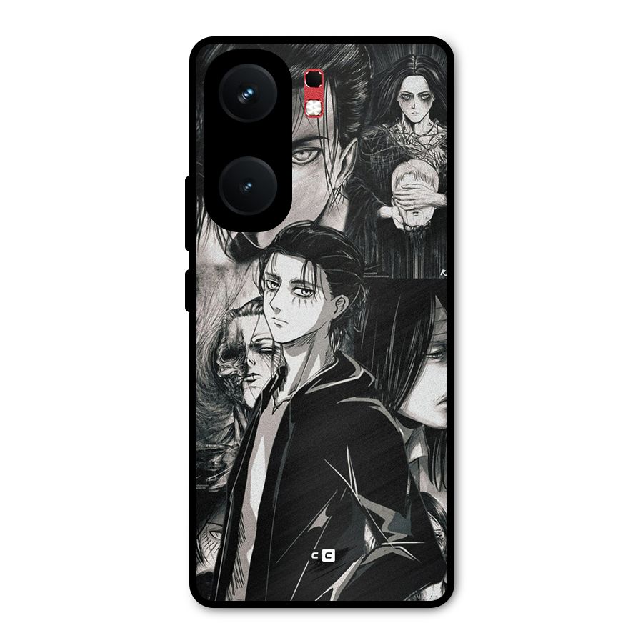 Eren Yeager Titan Metal Back Case for iQOO Neo 9 Pro