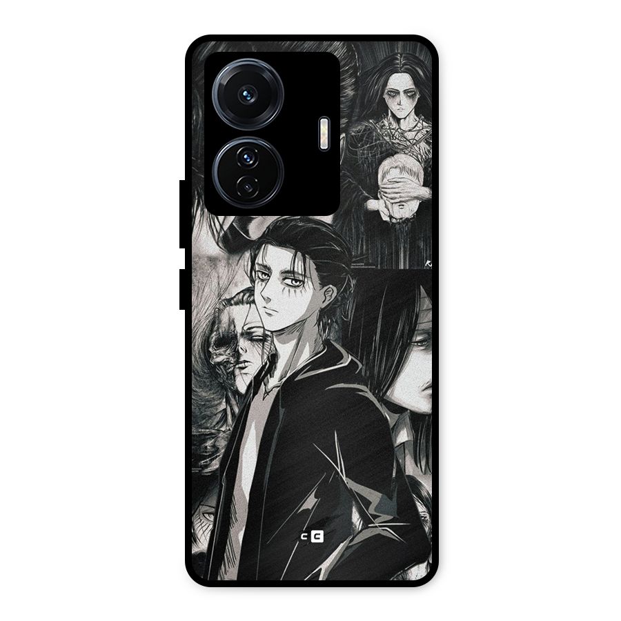 Eren Yeager Titan Metal Back Case for iQOO Z6