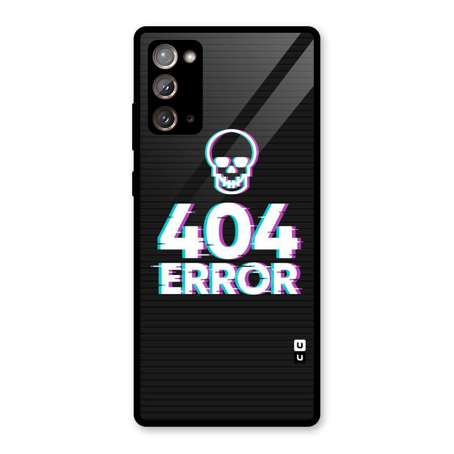 Error 404 Skull Glass Back Case for Galaxy Note 20
