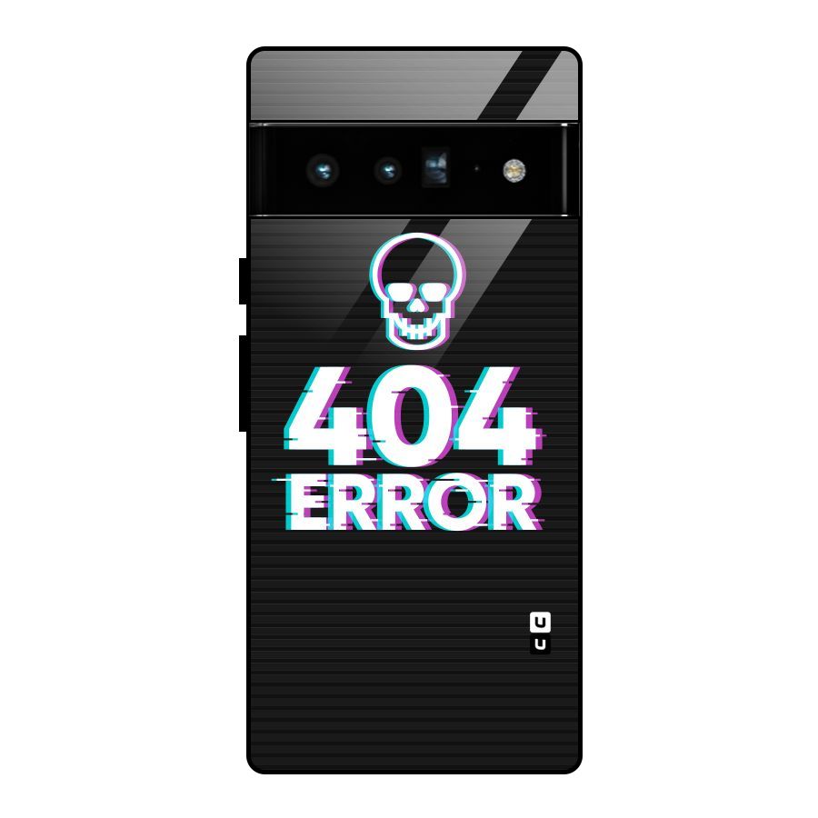 Error 404 Skull Glass Back Case for Google Pixel 6 Pro