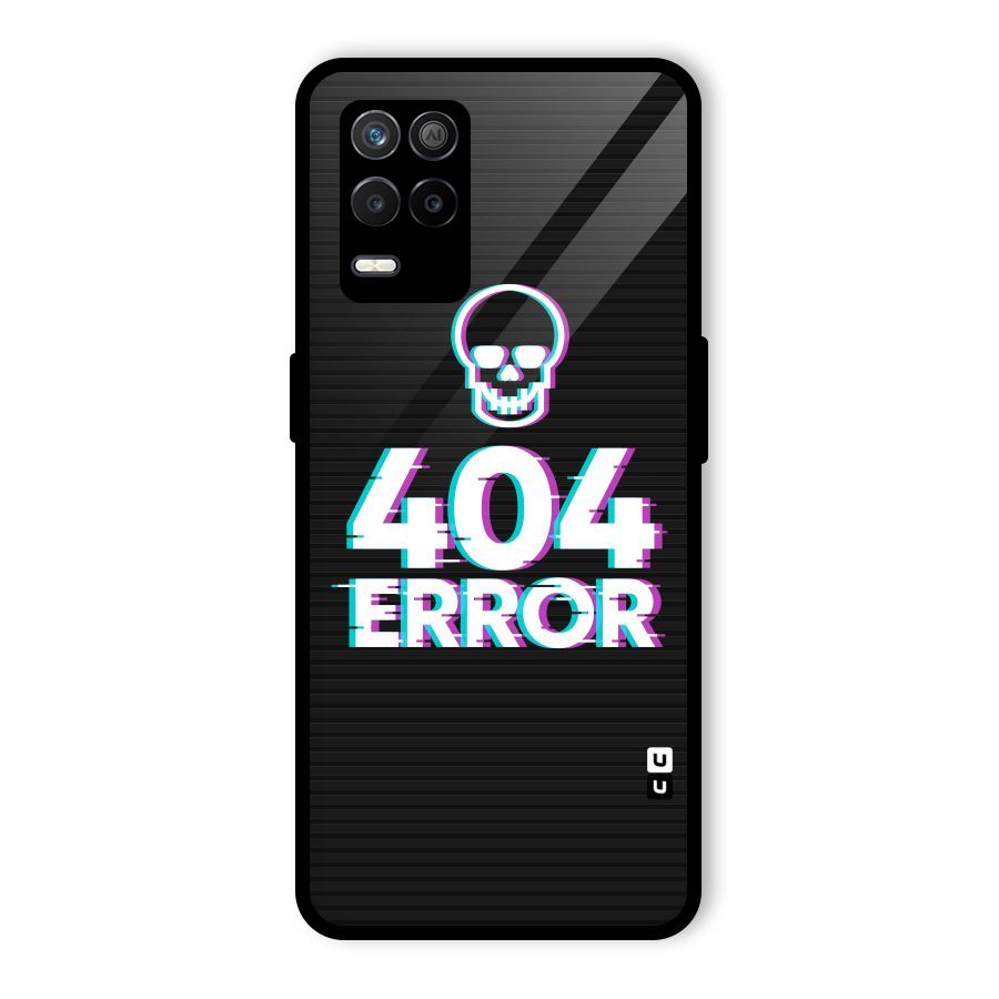 Error 404 Skull Glass Back Case for Realme 8s 5G