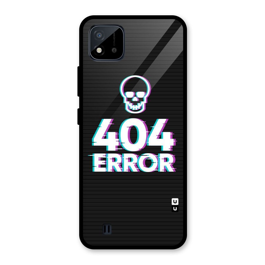 Error 404 Skull Glass Back Case for Realme C11 2021