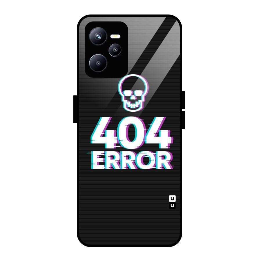 Error 404 Skull Glass Back Case for Realme C35