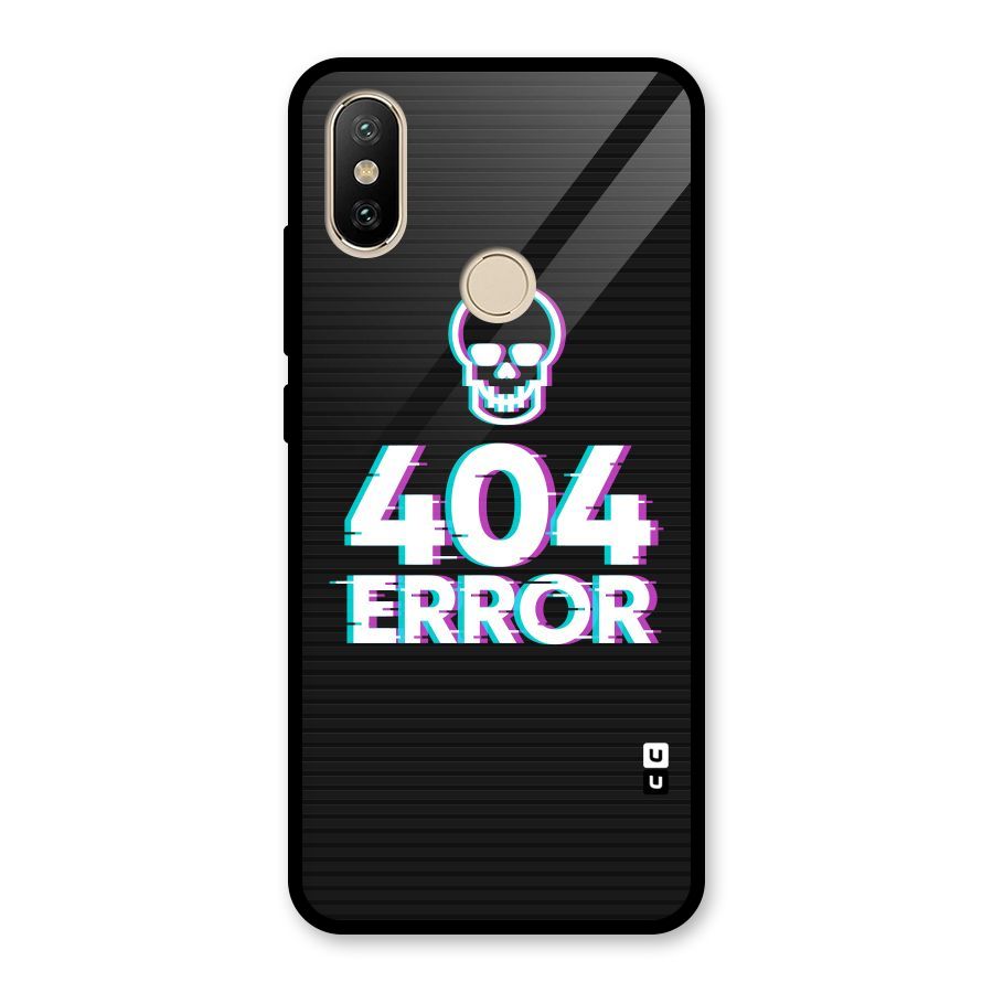 Error 404 Skull Glass Back Case for Redmi A2