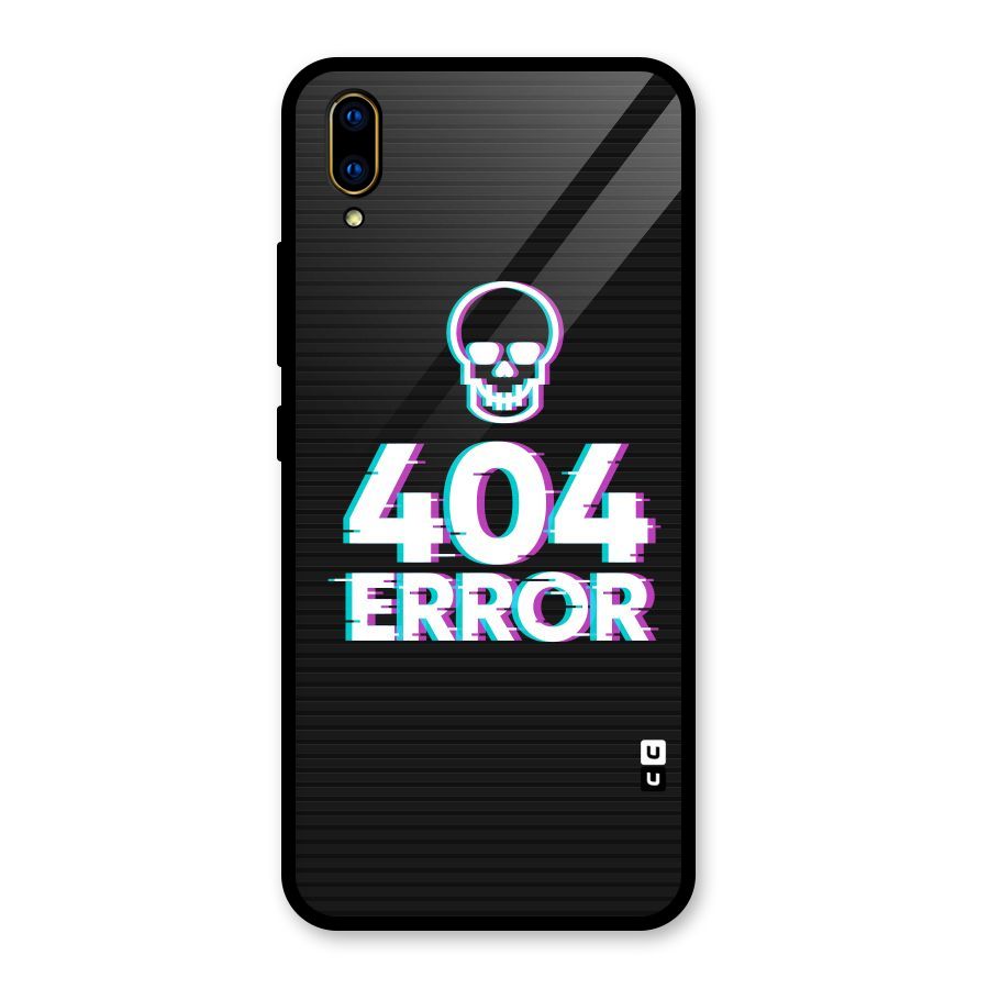 Error 404 Skull Glass Back Case for Vivo V11 Pro