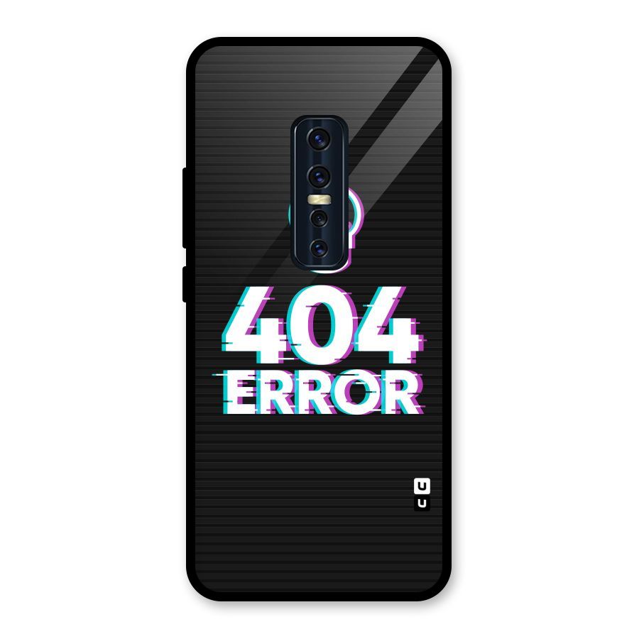 Error 404 Skull Glass Back Case for Vivo V17 Pro