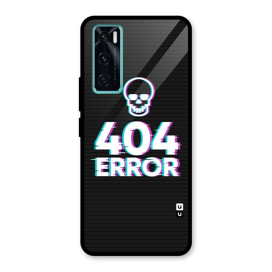 Error 404 Skull Glass Back Case for Vivo V20 SE