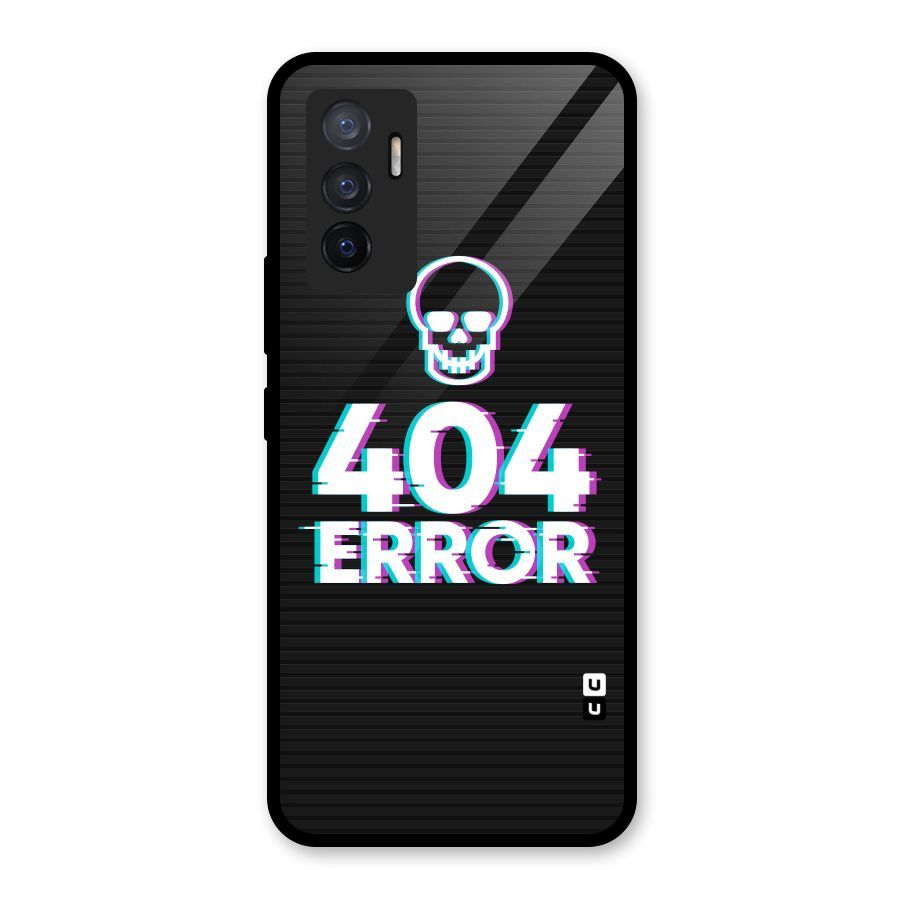 Error 404 Skull Glass Back Case for Vivo V23e