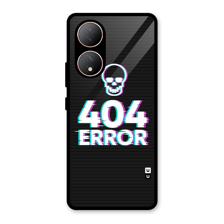 Error 404 Skull Glass Back Case for Vivo Y100A